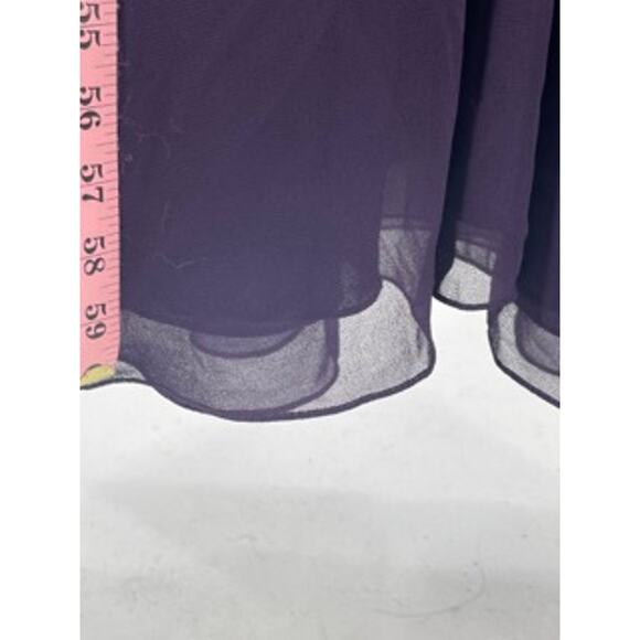 MOTHER OF THE BRIDE J KARA sz 10 L purple sequin beaded maxi dress NEW B77 - Picture 4 of 8